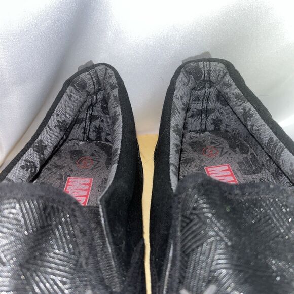 Marvel Black Panther Sneaker Sz 9 Low Top Slip On Casual Athleisure Ground Up - Picture 11 of 13